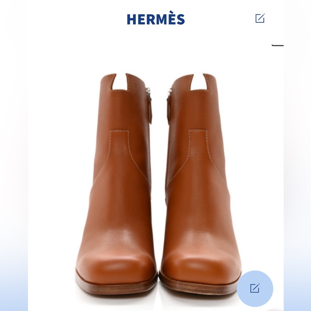 Hermes Brown Ankle Booties